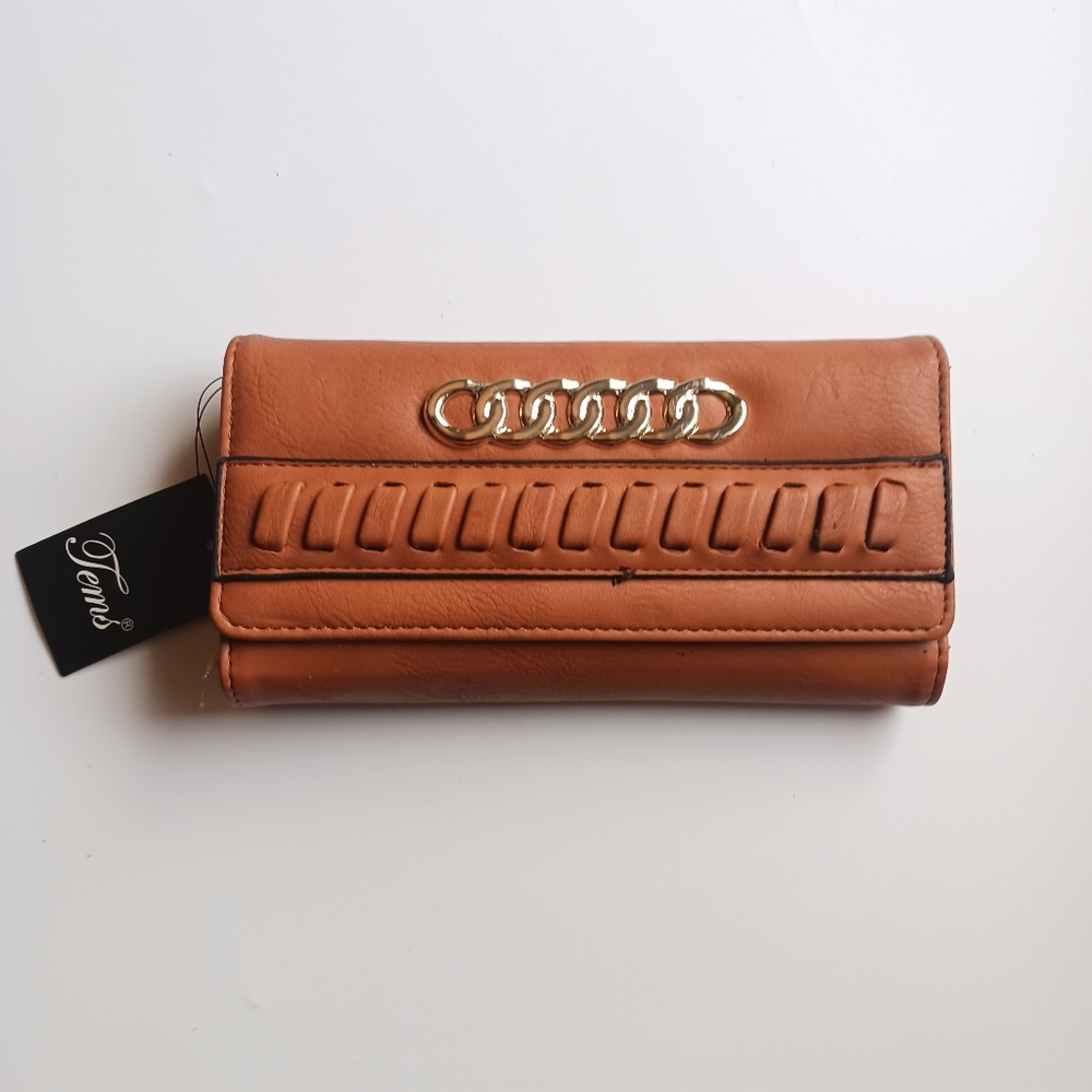 Tems women's wallet tan